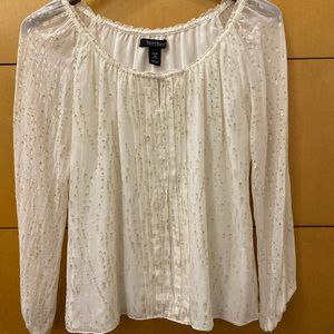 White House Black Market silk blouse